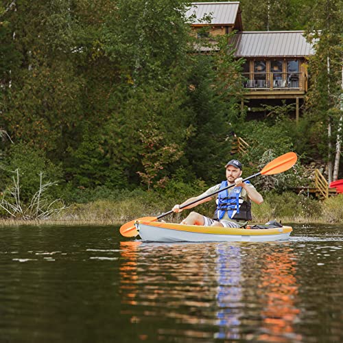 Pelican Sentinel 100X Sit-on-top Kayak - Recreational One Person Kayak - 10 ft - Fade Fireman Red/Yellow