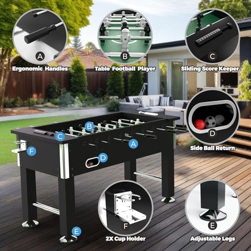 Godora Outdoor Foosball Table Adult Size Black