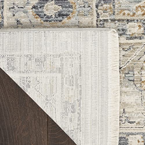 Nourison Nyle Distressed Area Rug Light Blue 12' x 15'9