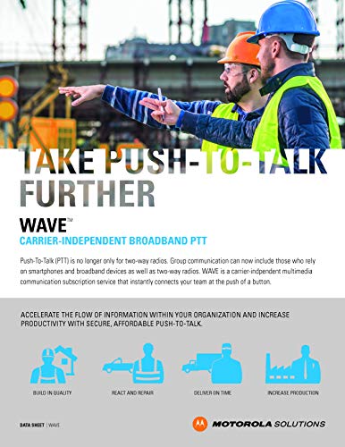 Motorola Solutions 4 TLK100 4G LTE/WiFi Two Way Radio Black