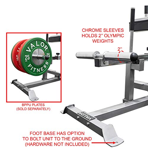 Valor Fitness CC-5 Seated Calf Machine Black Chrome