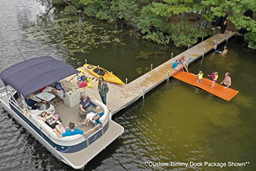 Tommy Docks Complete Dock Package 8 FT Aluminum Frame Cedar Decking
