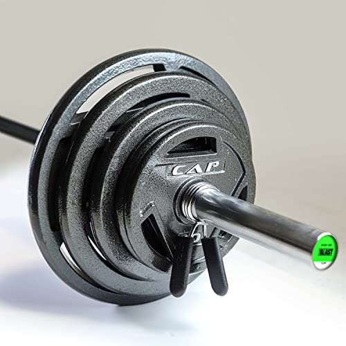 CAP Barbell Pro Olympic Weight Set 265lbs with Plates and Bar