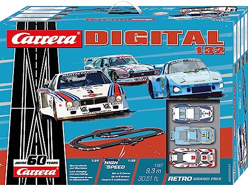 Carrera Digital Electric Slot Car Racing Track Set Retro Grand Prix