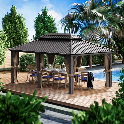 Kozyard Alexander 12' X 18' Hardtop Gazebo Gray