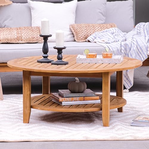Cambridge Casual Robin Teak Wood 4 Piece Patio Conversation Set Natural Teak