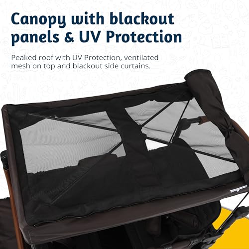 Keenz VYOO Stroller Wagon with Canopy Black