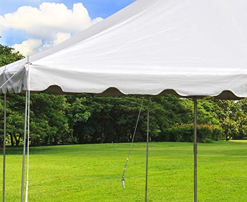 Party Tents Direct 15'x15' Weekender Canopy Tent with Sidewalls - Easy Up for 50 Guests White