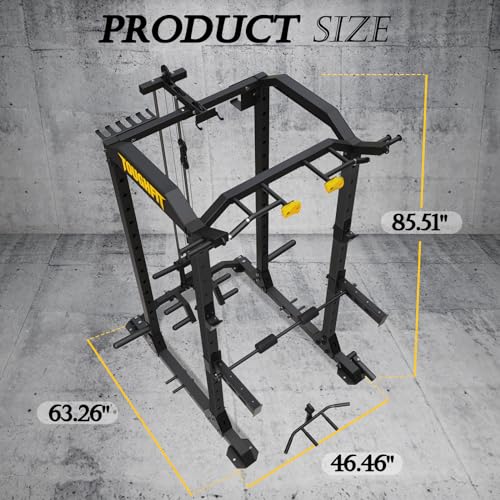 ToughFit 2024 Upgraded T2 Power Cage BLACK