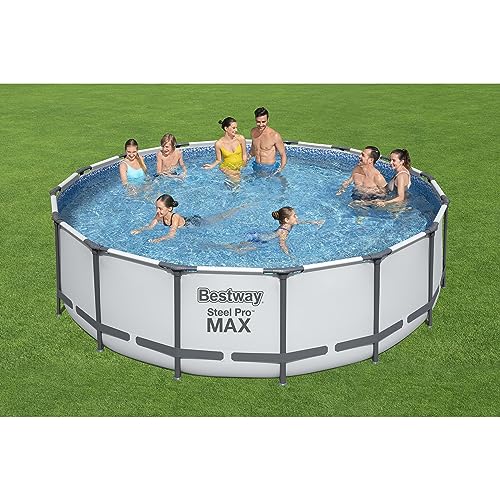 Bestway Steel Pro MAX 16ft Round Above Ground Pool Set Silver