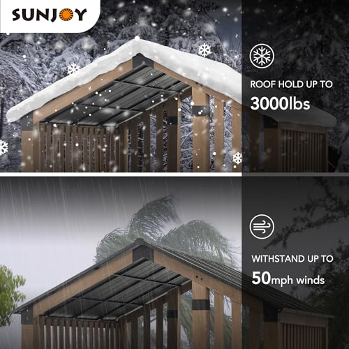 SummerCove 11x11 ft. Hardtop Gazebo Cedar Frame with Privacy Screen Matte Black