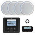 Enrock Marine JBL JAM5000N Bluetooth AM/FM/WeatherBand Radio Receiver with Remote & 4x 5.25" Speakers White