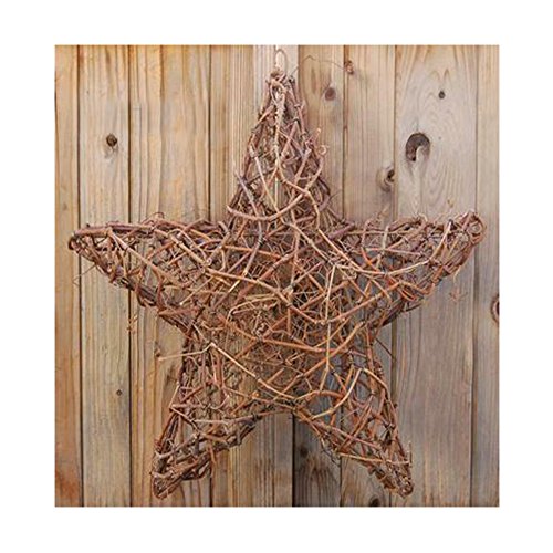 Vine Classics Grapevine Star Lighted 3 Pack 20" & 24" Blue