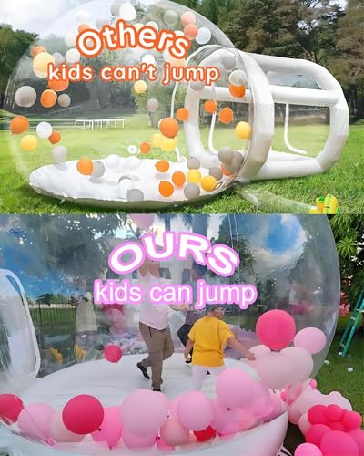 EJIA Inflatable Bubble House 10FT Clear PVC for Kids Outdoor Events