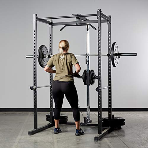 REP Power Rack PR-1000 with LAT Pull-Down Attachment Black
