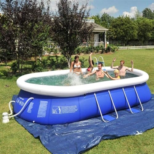 FFCJJDS Inflatable Swimming Pool for Adults & Kids 122x78x31In