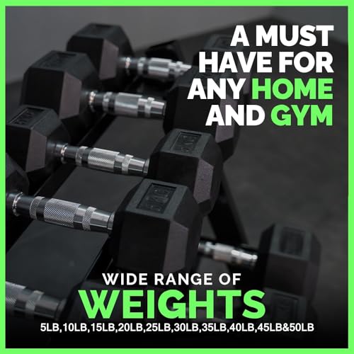 BBRUN Dumbbell Weight Sets with Rack 550 lbs Black