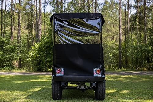 RED DOT Premium Golf Cart Enclosure Marine Grade Vinyl Black