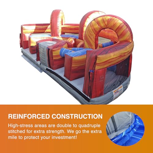 JumpOrange Shadow Obstacle Course Bounce House Inflatable with Blower Piece 4