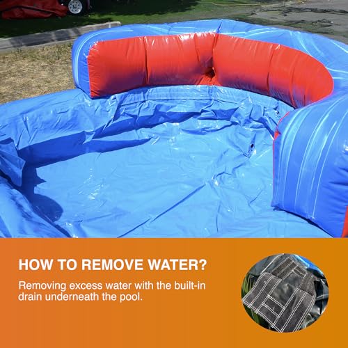 JumpOrange 15' Splash Commercial Grade Inflatable Water Slide with Pool Splash