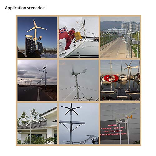 ATO.COM 800W Wind Turbine 24V Low Wind Speed Generator for House, Boat, and Hybrid Streetlight
