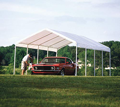 ShelterLogic 12' x 26' SuperMax Heavy Duty Steel Frame Canopy White