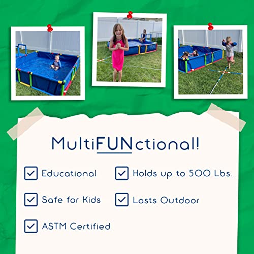 Funphix Buildable Plastic Kiddie Pool for Kids Ages 8-12
