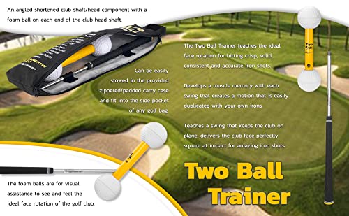 Momentus Golf Two Ball Swing Trainer White