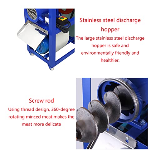 BREVELTION 220V Electric Meat Grinder 4KW 500-600KG/H Blue