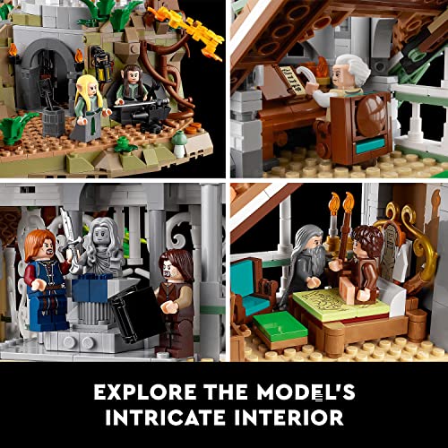 LEGO Icons Lord of The Rings Rivendell Building Kit 10316 Grey