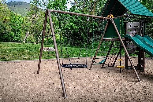 Lifetime Big Stuff Two-Slide Swing Set Playset Earthtone