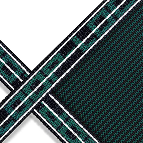 Loop-Loc II Super Dense Mesh In-Ground Pool Safety Cover Green 16'6" x 32'6" with 4' x 6' Left Step