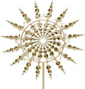 KWJTOY Garden Windmill Outdoor Decor Gold