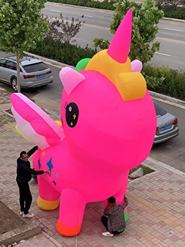 TiffyDance 196in 3D Soft Inflatable Horse Kite for Adults White