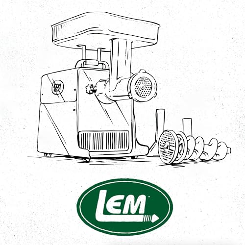 LEM BigBite #12 Meat Grinder with Foot Switch Bundle 0.75 HP Stainless Steel Gray