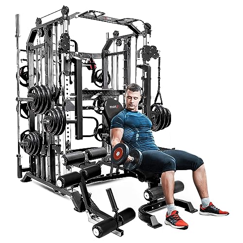 MiM USA Hercules 1001 Commercial Smith Machine and Functional Trainer Black
