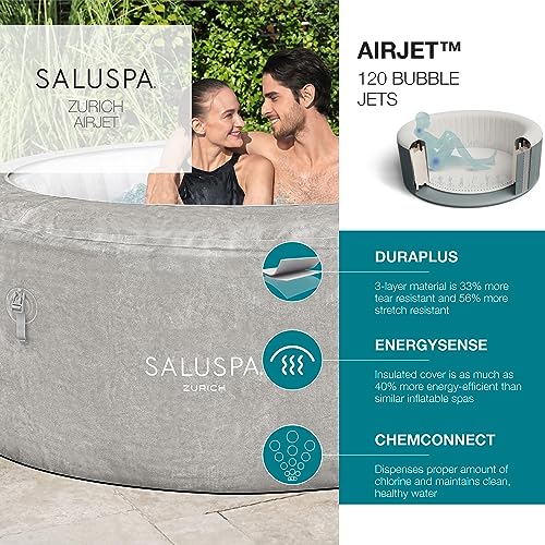 Bestway Zurich SaluSpa Inflatable Hot Tub Gray