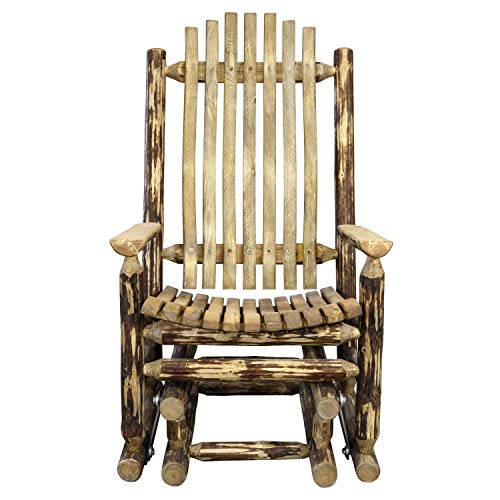 Montana Woodworks Glacier Country Glider Rocker Brown