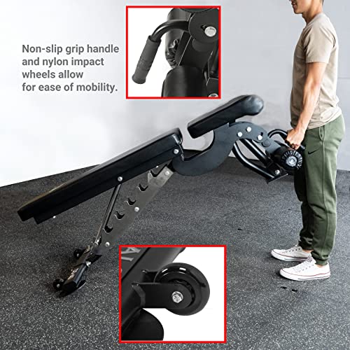 Valor Fitness DD-40 Heavy Duty Adjustable Weight Bench Black