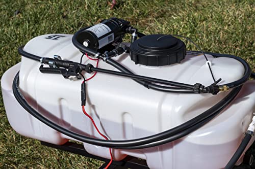 Agri-Fab 45-0628 Zero Turn Riding Lawn Mower Sprayer with Boom and Wand 15-Gallon Capacity White