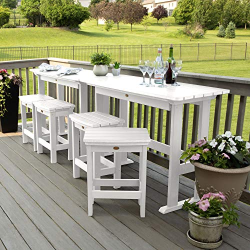 Highwood Lehigh 6pc Counter Height Balcony Dining Set White