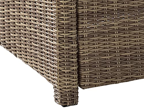Crosley Furniture Bradenton 2-Piece Outdoor Chair Set Brown with Gray Cushions