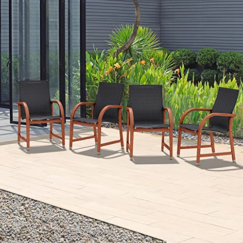 Brampton Patio Wilton 9-Piece Oval Extendable Dining Set Dark Teak Finish