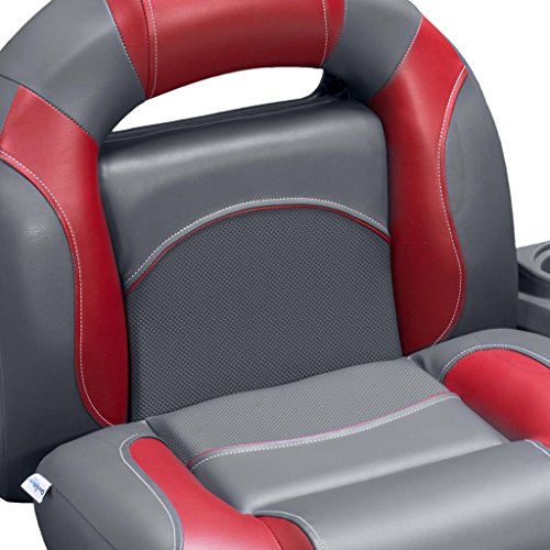 DeckMate Boat Seats 68" Bass Charcoal & Red