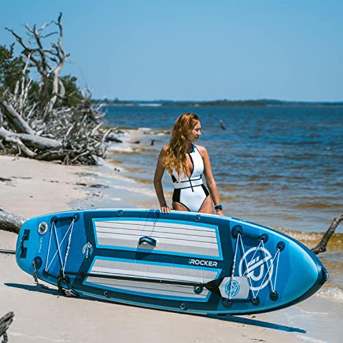 iROCKER Ultra Series Inflatable Stand Up Paddle Board 10'6" Aqua/Peach