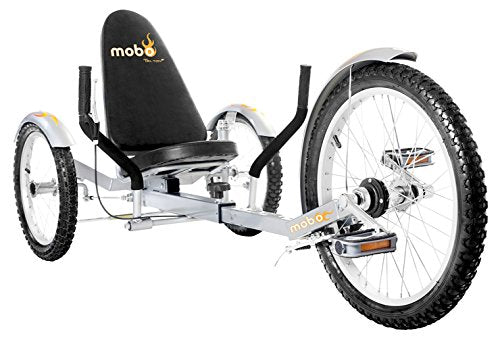 MOBO Triton Pro Recumbent Tricycle Silver