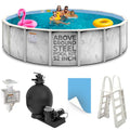 Shop Square 24'x52' Steel Above Ground Pool Kit Silver