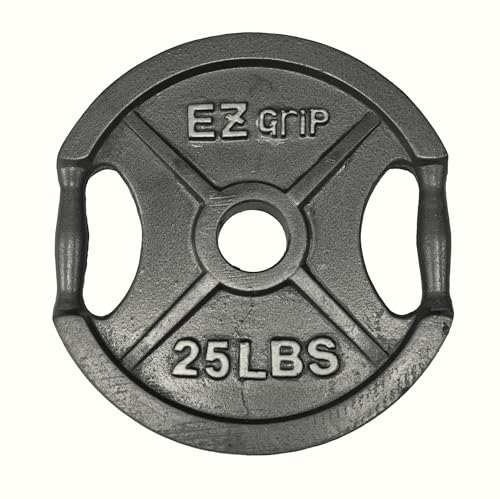 Ader Sporting Goods Olympic Universal White Bench w/Bar & 255lbs Gray Easy Grip Olympic Plates Set Black