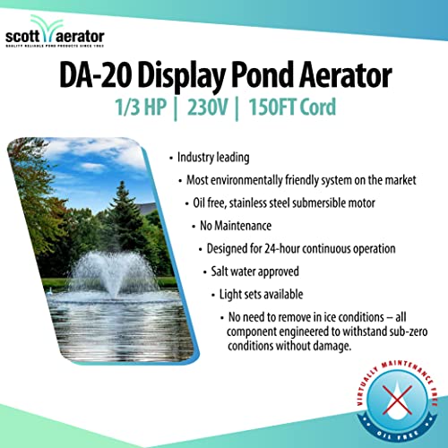 Scott Aerator DA-20 Display Pond Aerator 1/3HP 230V