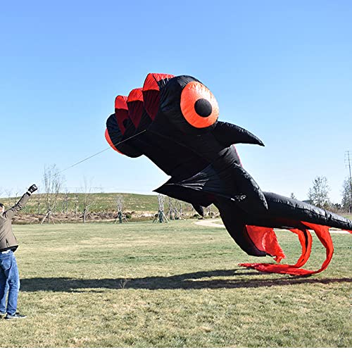 TiffyDance 36ft Goldfish Kite Inflatable Easy Flying Orange